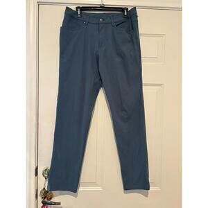 Men's Lululemon blue 5 pocket pants blue sz 32 #1430